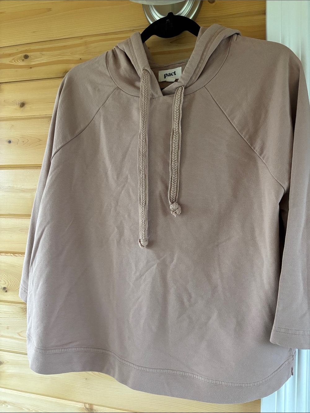 Pact Women’s Dusty Mauve Hoodie Sweatshirt